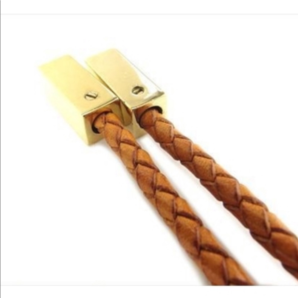 Authentic Vintage LOUIS VUITTON Ceinture Vvn Tulle Braided Rope Leather Belt - Picture 4 of 4